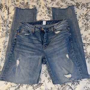 H & M Straight Leg Boyfriend Fit Jeans - 30